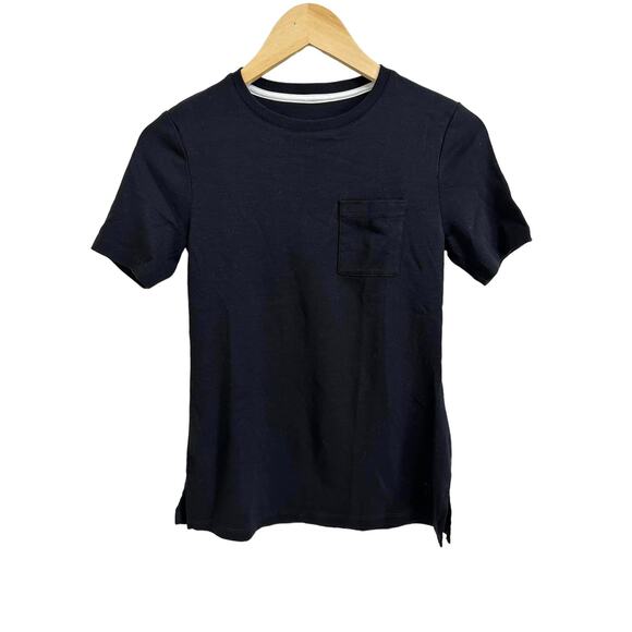 Isaac Mizrahi Live! Essentials Pima Cotton Black Short Sleeve T-Shirt XXS - Picture 1 of 5